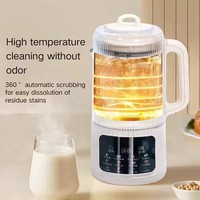 Mélangeur chauffant automatique électrique pour la préparation de lait de soja, de soupes chaudes et de boissons végétales (noix, amandes), machine à lait de soja à base de plantes
