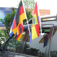 Drapeau de fenêtre de voiture en gros, drapeau personnalisé, impression numérique, drapeau de voiture personnalisé