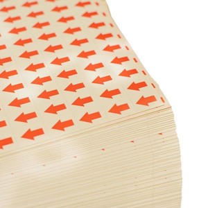 สติกเกอร์กระดาษแข็งกันน้ำแบบลอกและติด สี<span class=keywords><strong>แดง</strong></span> ลายลูก<span class=keywords><strong>ศร</strong></span> สำหรับการตรวจสอบคุณภาพในโรงงานและทำเครื่องหมายสิ่งที่ผิดปกติ - Product Image 3