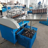 Machine d'étiquetage de canettes cylindriques pour thé et vin, machine à envelopper les surfaces de tubes en papier, machine à coller les étiquettes extérieures de canettes rondes
