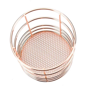 1 porte-stylo gobelet or <span class=keywords><strong>Rose</strong></span>, sac pour le <span class=keywords><strong>bureau</strong></span> et la maison, organisateurs ronds, Mini pinceaux <span class=keywords><strong>de</strong></span> maquillage, rangement propre, <span class=keywords><strong>bureau</strong></span> - Product Image 3