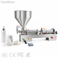 Machine de remplissage semi-automatique de crème et de pâte en acier inoxydable pour bureau, capacité 10-500 ml, équipement de remplissage cosmétique