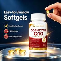 Gélules de Coenzyme Q10 Extra Fortes Sans Noix, Marque Privée OEM, 60/120 Unités, pour l'Énergie Cellulaire
