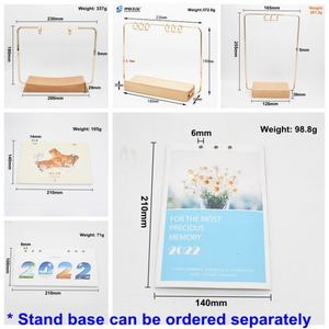 YIWANG Vente en gros 2025 – Calendrier de table/bureau personnalisé avec impression de logo – Calendrier mensuel à feuilles mobiles - Product Image 3