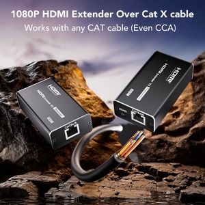 Syong HDMI Extender 196ft trên CAT5e CAT6 cáp <span class=keywords><strong>Ethernet</strong></span> 1080P Full <span class=keywords><strong>HD</strong></span> hỗ trợ HDMI 1.4 âm thanh video máy phát và máy thu - Product Image 2