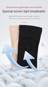 Genouillères fines de gros pour le fitness, la danse, le patinage, le basketball, le cyclisme, les sports à roulettes – Équipement de protection pressurisé (1 paire) - Product Image 6