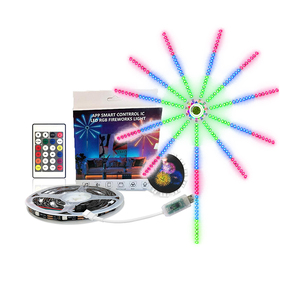 Giáng sinh ánh sáng <span class=keywords><strong>5V</strong></span> 5050 rgbic dải màu thay đổi âm nhạc đồng bộ chế độ màu xanh răng app điều khiển USB RGB thông minh <span class=keywords><strong>LED</strong></span> Firework đèn - Product Image 1