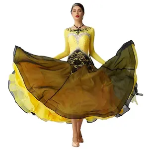 B-2051比赛宴会厅拉丁美洲礼服高品质标准拉丁舞裙成人便宜