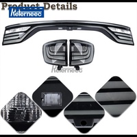 3 feux arrière centraux de hayon compatibles Dodge Durango 2014-2022, feux arrière centraux LED pour hayon + une paire de feux arrière extérieurs