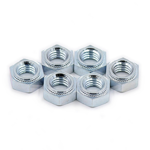 Mạ kẽm Lớp 8 Carbon thép mạ kẽm <span class=keywords><strong>Hex</strong></span> tự clinching <span class=keywords><strong>Nut</strong></span> chèn Báo Chí đinh tán hạt - Product Image 4