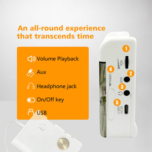 Reproductor de Cassette OTG portátil antiguo reproductor de grabadora de Radio de cinta BT con parada automática y reproductor de música nostálgico - Product Image 3