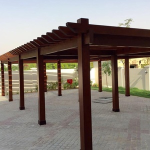 Tốt Số lượng vườn nho sân sau thân thiện với môi WPC pergola gazebo ngoài trời Tùy Chỉnh WPC gỗ pergola - Product Image 2