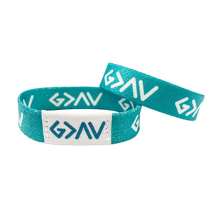 Kunden spezifischer Druck NTAG NFC URl Codierung Yappy Armband RFID gewebt Elastisches Seil Armband - Product Image 3