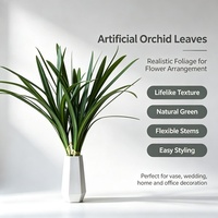 Künstliche Dendrobium-Orchideenblätter, Clivia-Gladiolen – Schnittblumen, dekorative Akzente, Fotografie-Requisiten aus PVC