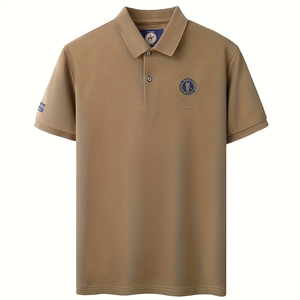 Venta al por mayor de los hombres de verano <span class=keywords><strong>camisa</strong></span> de solapa cómodo de secado rápido transpirable de negocios Casual moda <span class=keywords><strong>Polo</strong></span> Camiseta de manga corta - Product Image 3