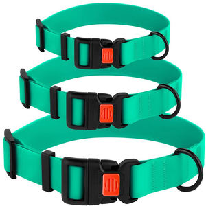 Nibao plana colorido resistente al desgarro de PVC recubierto de poliéster de <span class=keywords><strong>Nylon</strong></span> básico Collar para perro mascota suministros - Product Image 4