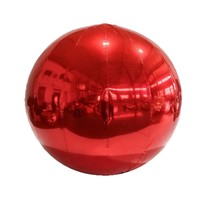 Grande boule miroir gonflable en PVC brillant, idéale pour la décoration de discothèques, festivals de musique, fêtes et scènes