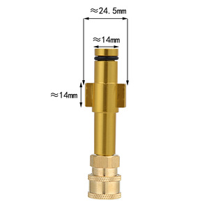 ชุดหัวฉีดเครื่องฉีดน้ำแรงดันสูงฮังเกาทองเหลือง 14 อะแดปเตอร์เชื่อมต่อแบบรวดเร็วสำหรับเครื่องล้างรถหลากสี - Product Image 2