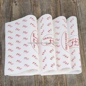 Papier d'emballage pour hamburger à emporter, personnalisé, résistant à la graisse, impression de logo unique - Product Image 4