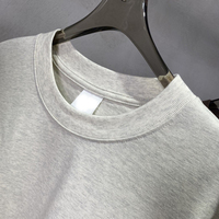 Vente en gros de t-shirt à manches longues personnalisé oversize pour hommes t-shirt à manches longues double couche t-shirt à manches longues