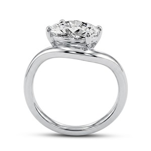 Elegant Yellow Gold Lab Grown Diamond <b>Ring</b> for Women Featuring VVS VS EF Diamonds in 10KT 14KT 18KT Gold Perfect for Engagement - Product Image 5