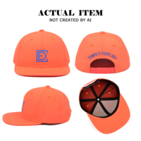 Casquette Snapback à visière plate personnalisée avec logo, style streetwear, casquette Snapback 6 panneaux, casquette de baseball imperméable, casquettes de sport pour hommes