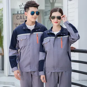 Personalize uniforme de trabalho masculino, respirável e confortável, traje de trabalho unissex, camiseta polo, tamanho grande, anti-rugas, roupas de trabalho