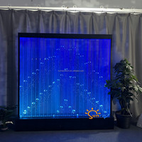 Divisor de pantalla LED de burbujas de agua para hotel, panel digital, tres combinados, para restaurante