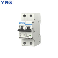 Disjoncteur miniature 2 pôles YRO avec certification KEMA pour onduleur solaire, panneau de distribution de sortie CA, armoire électrique