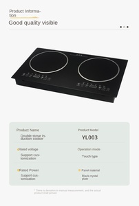 Nueva Cocina de Inducción comercial de 2 quemadores con Control táctil, placa de cocina eléctrica de doble cabezal con cocina doble integrada para uso en cocina - Product Image 4
