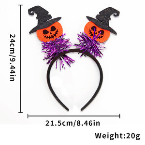 Nouveau <span class=keywords><strong>Halloween</strong></span> Party Bandeau Fantôme Festival <span class=keywords><strong>Maquillage</strong></span> Drôle Coiffe <span class=keywords><strong>Sorcière</strong></span> Chapeau Araignée Bandeau - Product Image 3