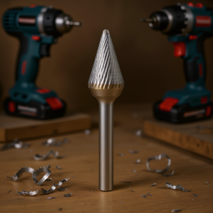 Fraise rotative conique Ttake Ab8800, diamètre 12,7 mm, longueur 22 mm, coupe Z6 pour le meulage et le façonnage de précision - Product Image 3