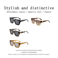 Nuevas Gafas de Sol Cuadradas de Acetato Premium, Gruesas, para Hombre y Mujer, de Alta Calidad, Polarizadas, con Protección UV, para Uso Diario y al Aire Libre
