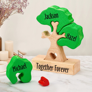 Cadeau pour la fête des mères, arbre en bois pour la famille, puzzle en bois découpé au laser, arbre en bois pour la famille - Product Image 3