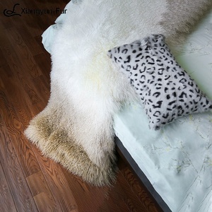 Chăn Sô Pha Lông Xù Mềm Dày Trọng Lượng Chăn Lông Cừu Thật Sang Trọng Mông Cổ Lớn - Product Image 5