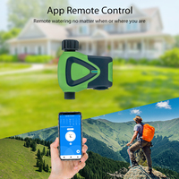 Controlador de Riego para Jardín con WiFi y Zigbee, Temporizador con Control Remoto a Batería, Sistema de Riego para Césped y Plantas con Registro de Riego