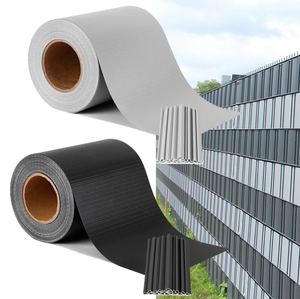 Tira DE PRIVACIDAD DE PVC de alta calidad para valla de ranura de eslabones de cadena, valla de poste de fideos planos de plástico, listones de privacidad con alas de parque de animales - Product Image 3