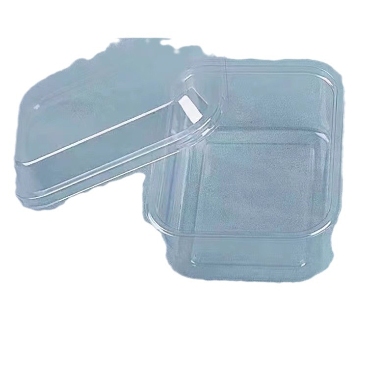 large clear plastic tiramisu container rectangle