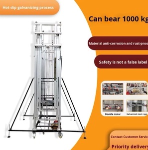 Tùy chỉnh 12M điện nâng giàn giáo hiện đại có thể gập lại điện thoại di động Q235 nền tảng thép cho xây dựng & trang trí - Product Image 6