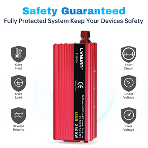 <span class=keywords><strong>Lvyuan</strong></span> 500W <span class=keywords><strong>1000W</strong></span> 2000W Onduleur à onde sinusoïdale modifiée basse fréquence Dc à Ac Onduleur de voiture 12V 24V à 110V 220V Convertisseur - Product Image 4