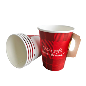 Gobelets à café jetables en papier biodégradable de haute qualité à paroi simple pour boissons chaudes - Product Image 1