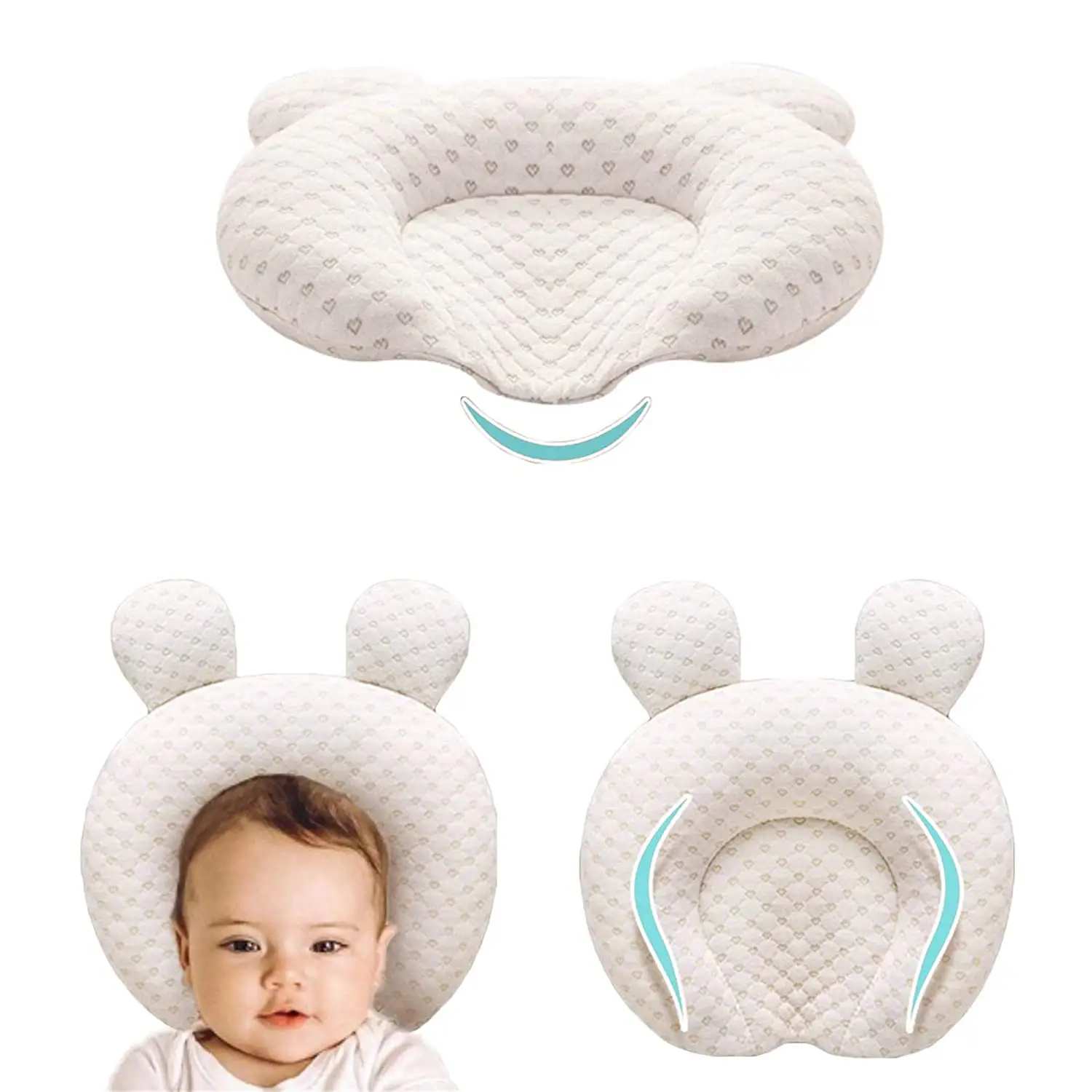 Wholesales Baby Pillow Head Protector Cotton Pillow Newborn Protective Pillows Infant Sleeping Cushion for 0-1 Years Old Items