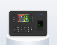 Machine de pointage biométrique par empreinte digitale avec écran couleur de 2,8 pouces, logiciel USB gratuit, horloge de pointage des employés pour le bureau