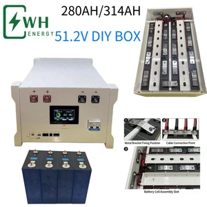 กล่องแบตเตอรี่ DIY 48v 16S 280A 320A แบบตั้งตรง วัสดุโลหะ LiFePO4 พร้อม BMS ล้อเลื่อน ติดตั้งง่าย สามารถวางซ้อนกันได้ เหมาะสำหรับเก็บพลังงานภายในบ้าน - Product Image 2