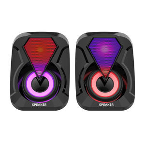ลำโพงคอมพิวเตอร์ขายดี ลำโพงเกมมิ่ง RGB สำหรับ PC 2.0 เชื่อมต่อผ่าน USB พร้อมระบบควบคุมระดับเสียงและไฟ LED - Product Image 2