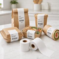 Rouleaux d'étiquettes thermiques directes vierges 75x50mm pour l'identification des produits et des cartons