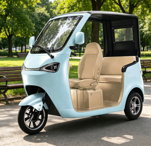 Tricycle électrique à <span class=keywords><strong>3</strong></span> roues avec toit, <span class=keywords><strong>3</strong></span> places, <span class=keywords><strong>scooter</strong></span> de mobilité familial, moteur sans balais 48V 60V 72V, trike pour personnes âgées et usage quotidien - Product Image 1