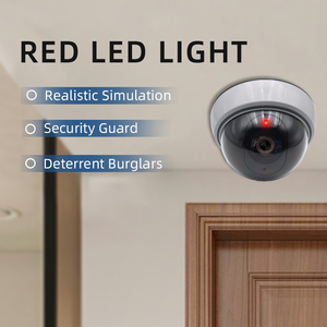 Hersteller Dome-Kamera Blitzlicht CCTV Sicherheit <span class=keywords><strong>Fake</strong></span> Dome Schwarze Kamera für Haussicherheit - Product Image 3