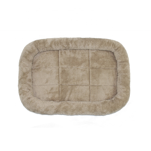 High Quality Khaki Square Soft And Great Quality Pet Dog Crate Mat