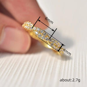 Anello da Donna Q712 in Oro Giallo con Diamante Taglio Brillante Rotondo Colore G Naturale Stile Classico per Fidanzamento - Product Image 4